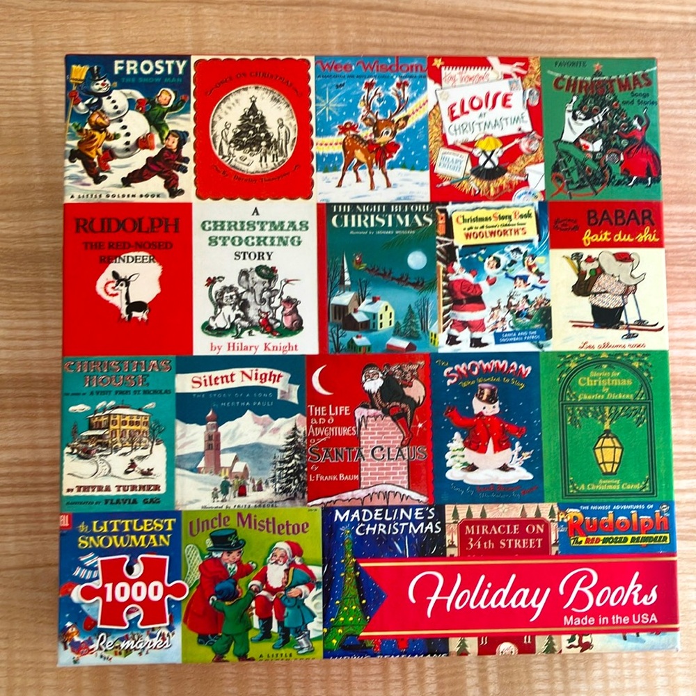 Holiday Books Collage 1000-Piece Jigsaw Puzzle